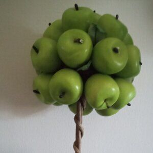 Faux mini apple bush topiary
